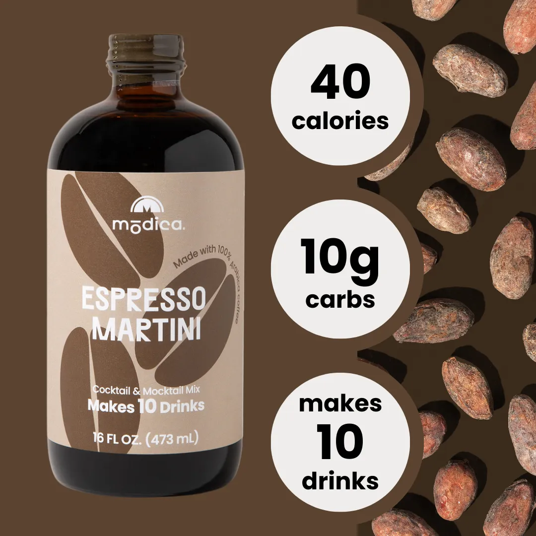 Espresso Martini Cocktail + Mocktail Mix | Premium, Award-Winning, Mixologist-Crafted