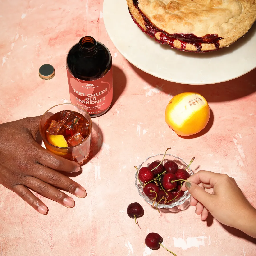 Spiced Cherry Old Fashioned Cocktail + Mocktail Mix | Premium, Award-Winning, Mixologist-Crafted