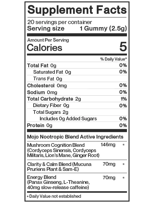 	Brain Boosting Gummies, Regular Strength, Pomegranate Hibiscus – 20pk