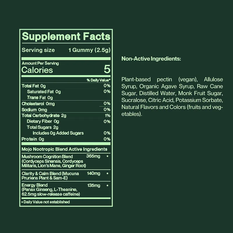 Extra Strength Brain Boosting Gummies, Strawberry Tangerine – 20pk