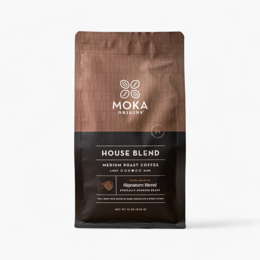 House Blend Signature Medium Roast Coffee Beans - 12oz
