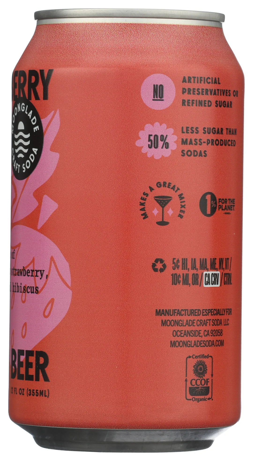 Moonglade Strawberry Hibiscus Ginger Beer