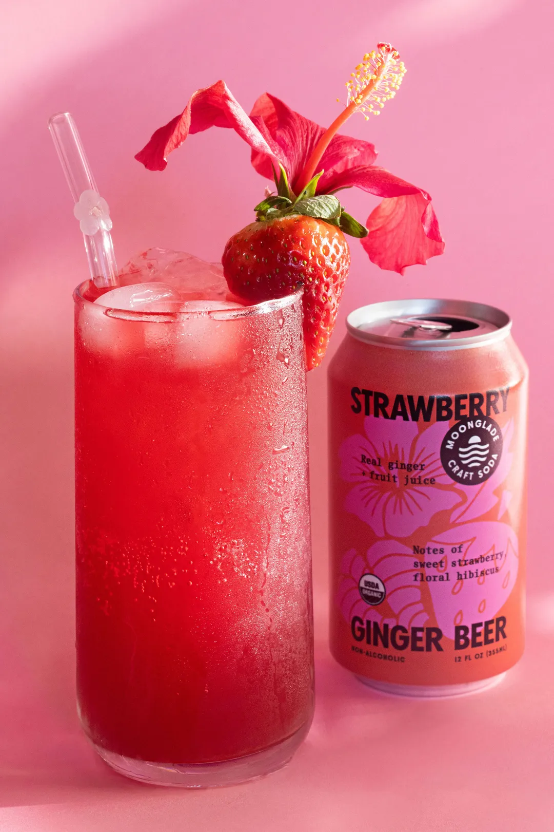 Moonglade Strawberry Hibiscus Ginger Beer