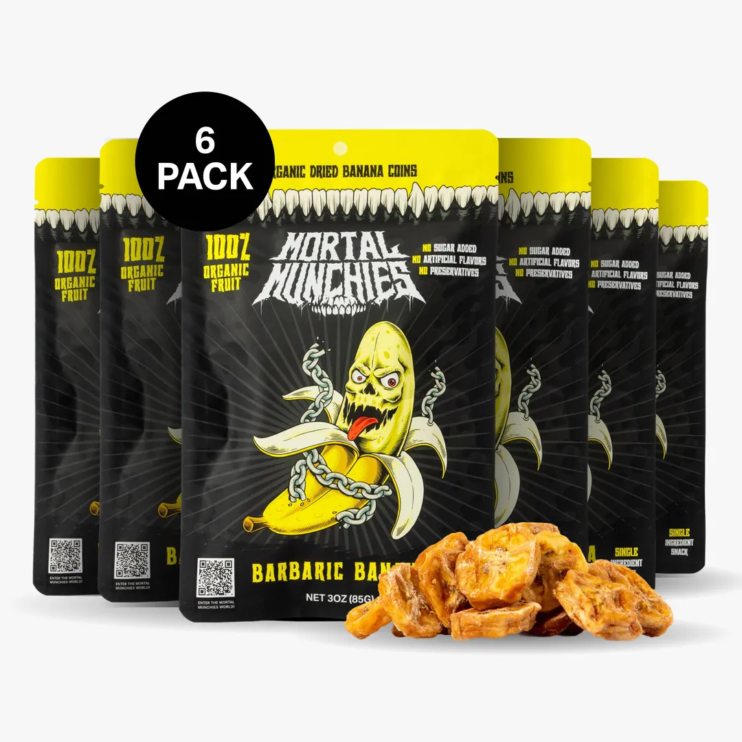 Barbaric Banana - Natural Dried Fruit (6-Pack)