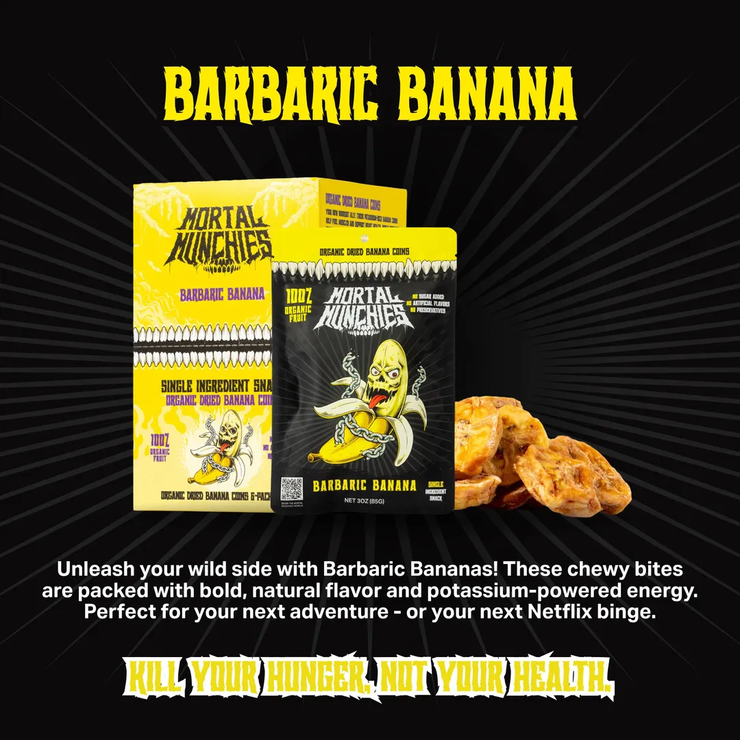 Barbaric Banana - Natural Dried Fruit (6-Pack)