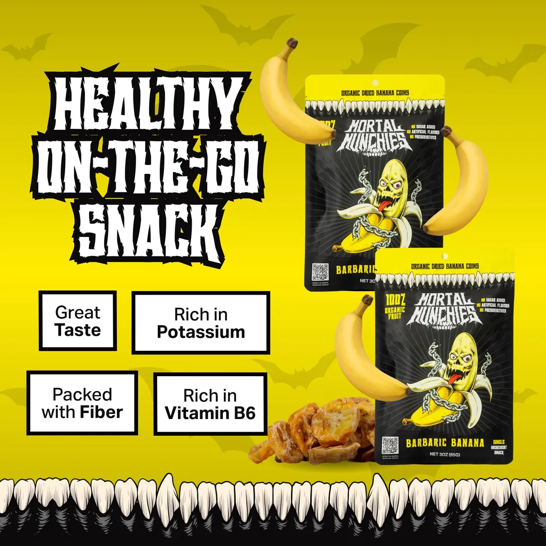 Barbaric Banana - Natural Dried Fruit (6-Pack)