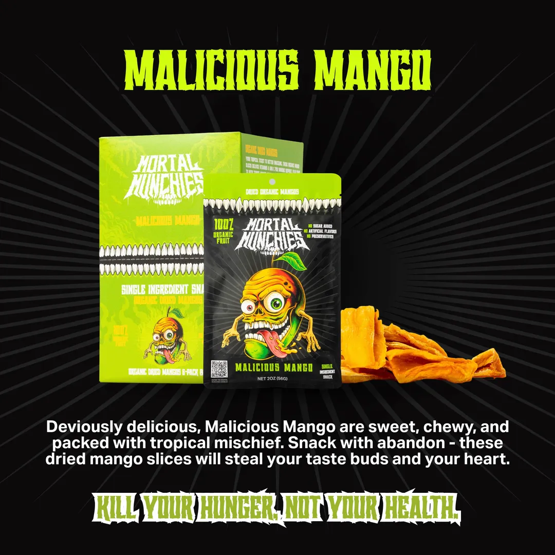 Malicious Mango - Natural Dried Fruit (6-Pack)