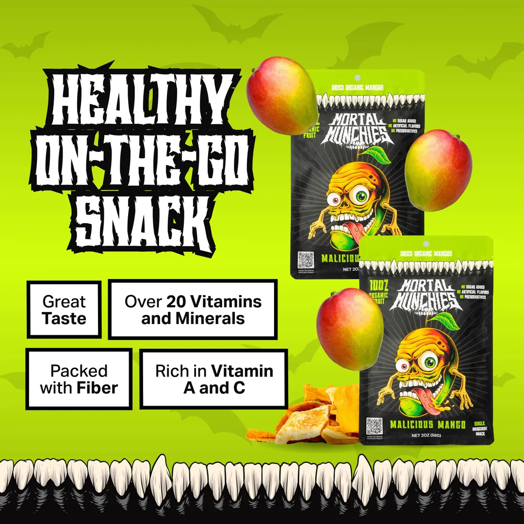 Malicious Mango - Natural Dried Fruit (6-Pack)