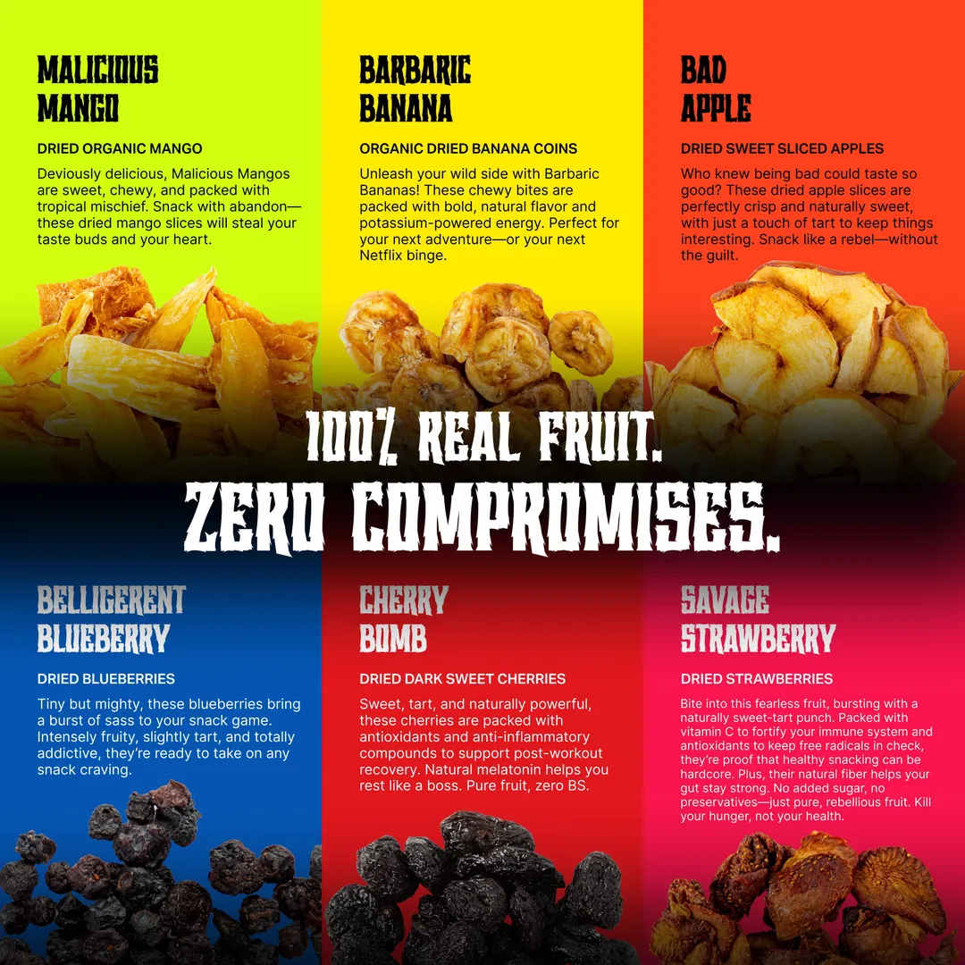 Malicious Mango - Natural Dried Fruit (6-Pack)
