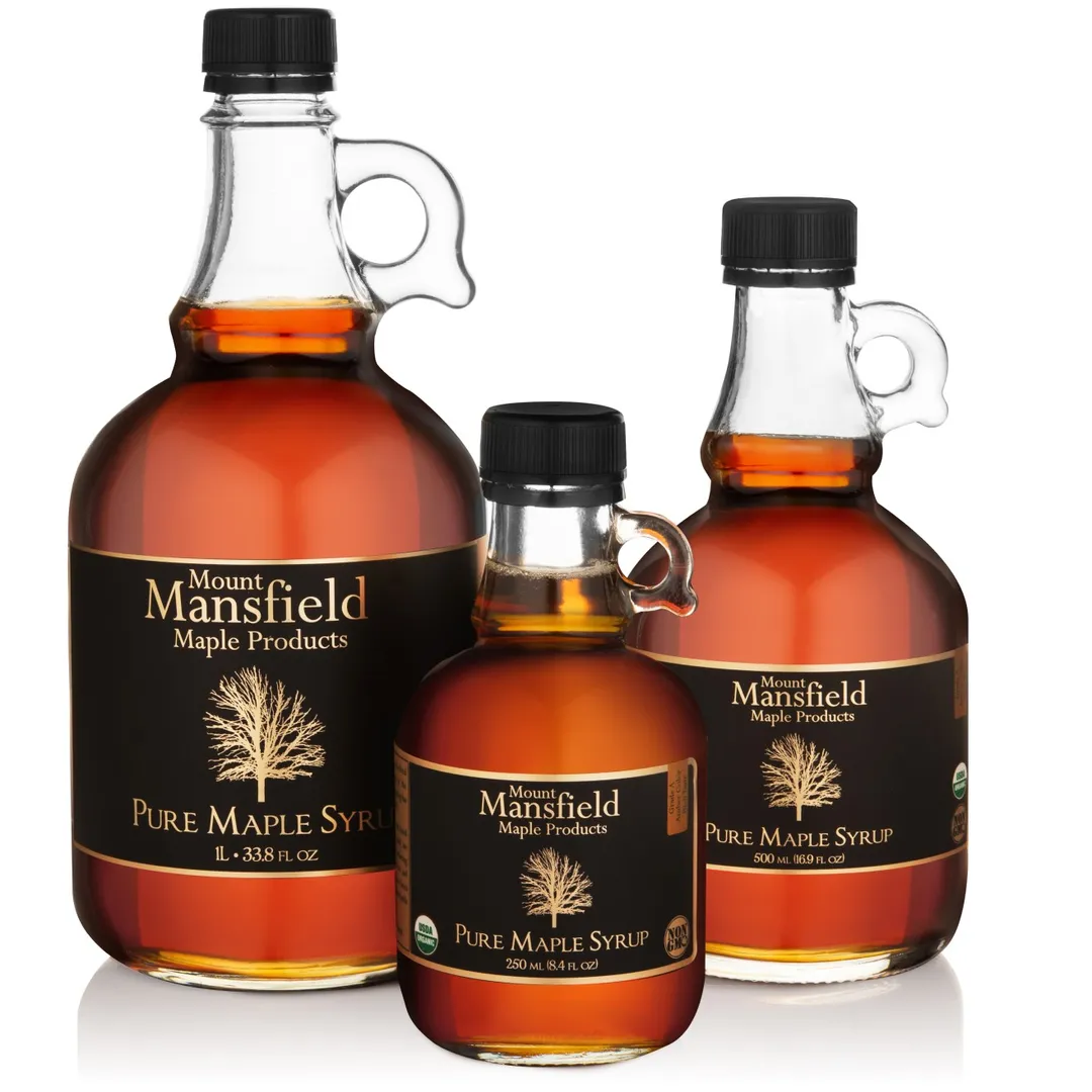 500ml Organic Pure Vermont Maple Syrup (Grade A Dark Robust)