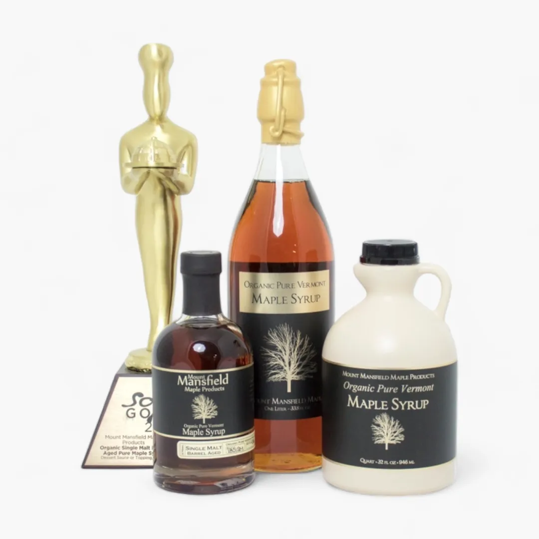 1 Liter Swing Top Bottle Organic Pure Vermont Maple Syrup