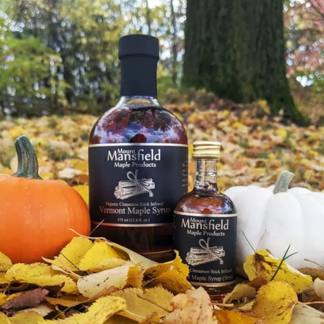 375ml Cinnamon Stick Infused Vermont Maple Syrup