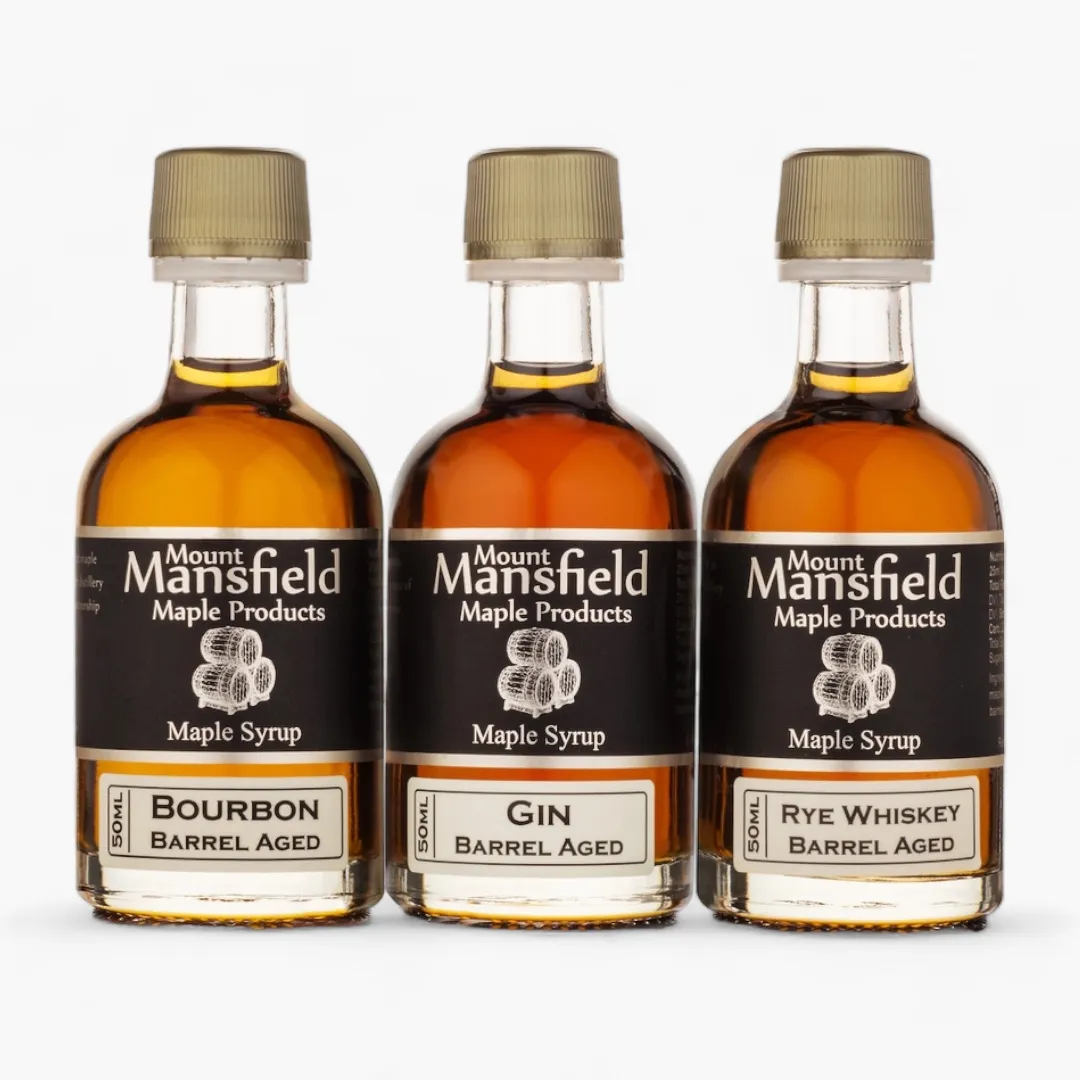 3-pack 50ml Barrel Aged Vermont Maple Syrup Sampler