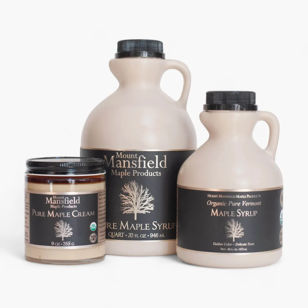 Bulk Gallon Organic Pure Vermont Maple Syrup (Grade A Amber Rich)