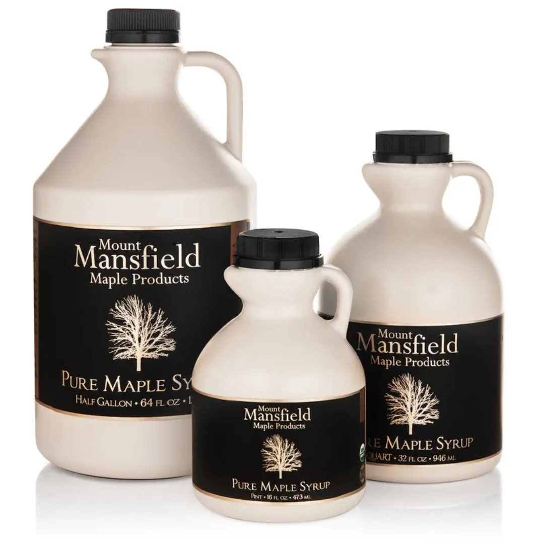 Pint Organic Pure Vermont Maple Syrup (Grade A Dark Robust)