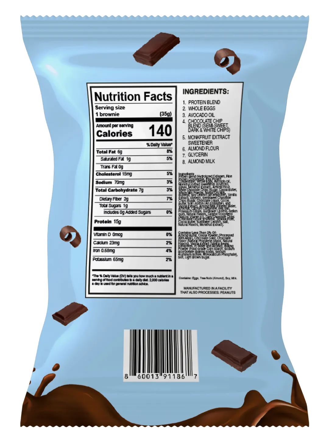 Lean - Chocolate Fudge - Munch Better Protein Brownie