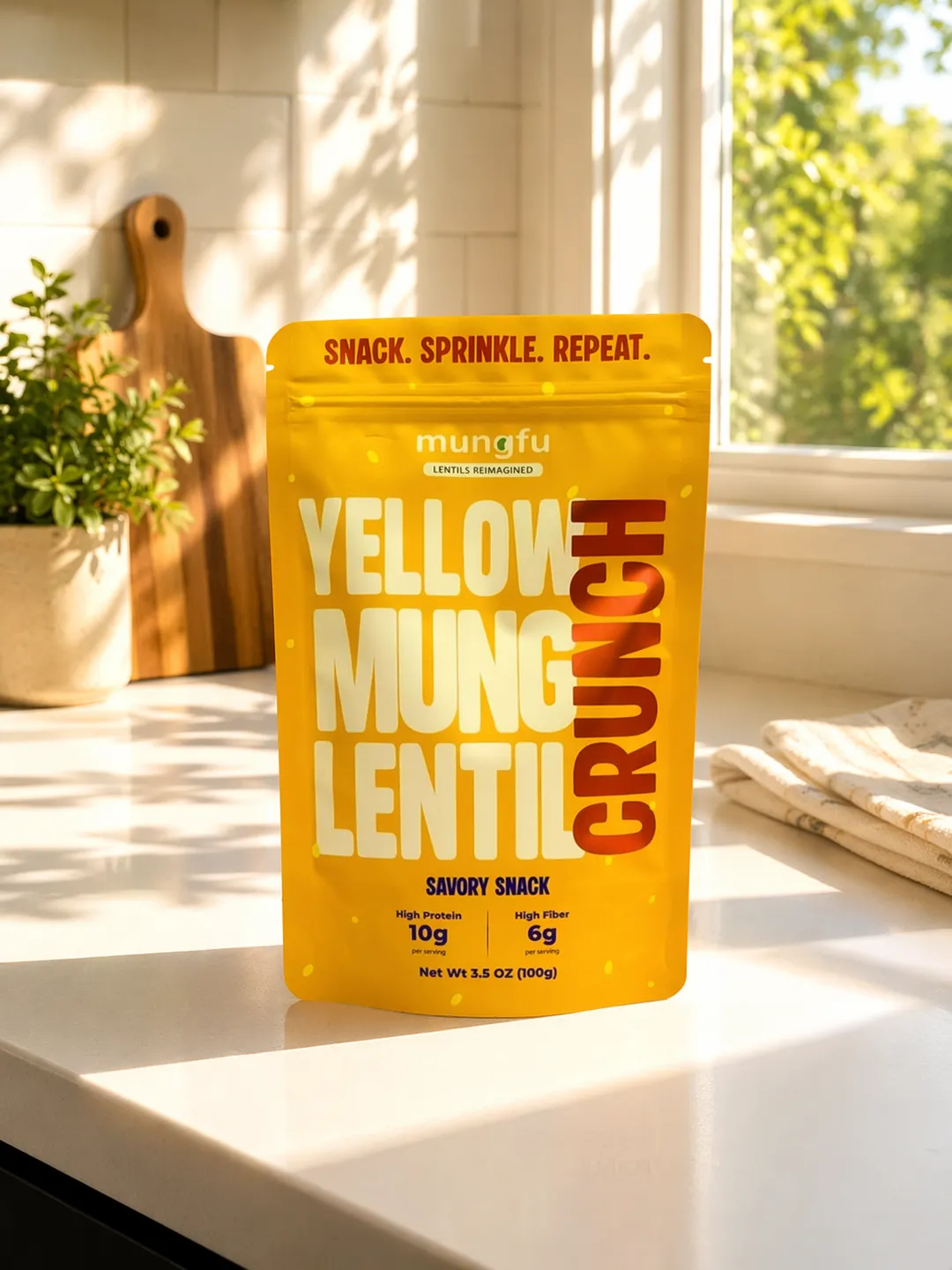 Yellow Mung Crunch | Crispy High-Protein Lentil Snack