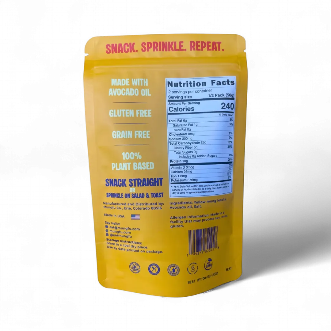 Yellow Mung Crunch | Crispy High-Protein Lentil Snack