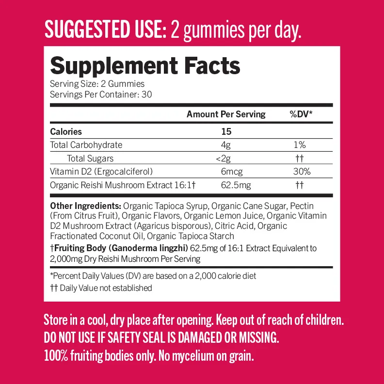 Organic Reishi Gummies