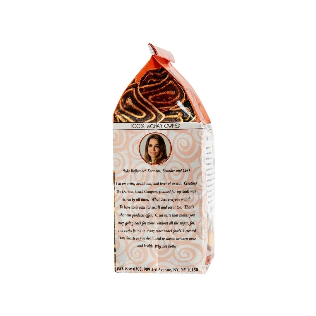 Cinnamon Date Swirls, Vegan, Plant-based  (6-Pack)