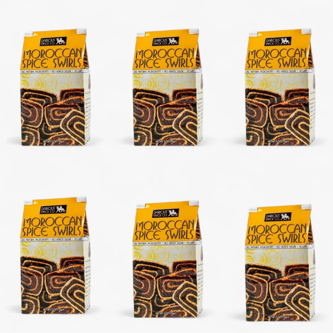 Moroccan Spice Swirls Vegan, Plant-based (6-Pack)
