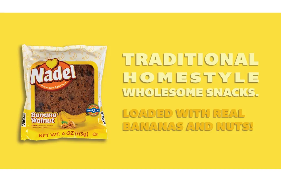 Bread Banana Walnut Slice Individually Wrapped