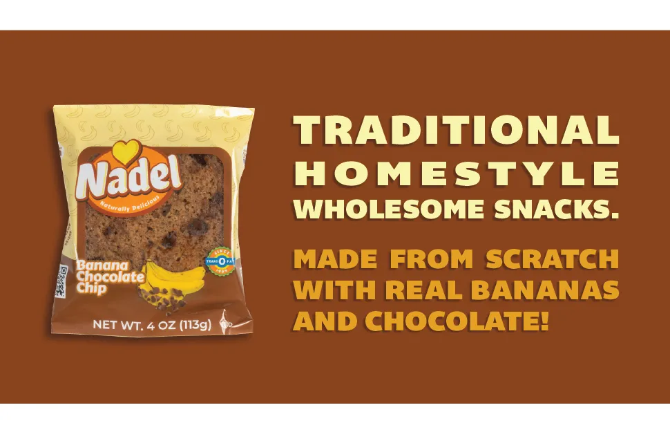 Bread Banana Chocolate Chip Slice Individually Wrapped