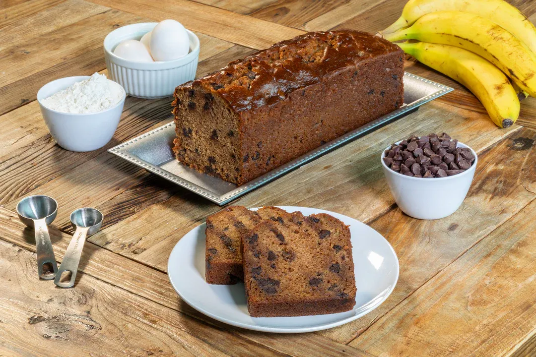 Bread Banana Chocolate Chip Slice Individually Wrapped