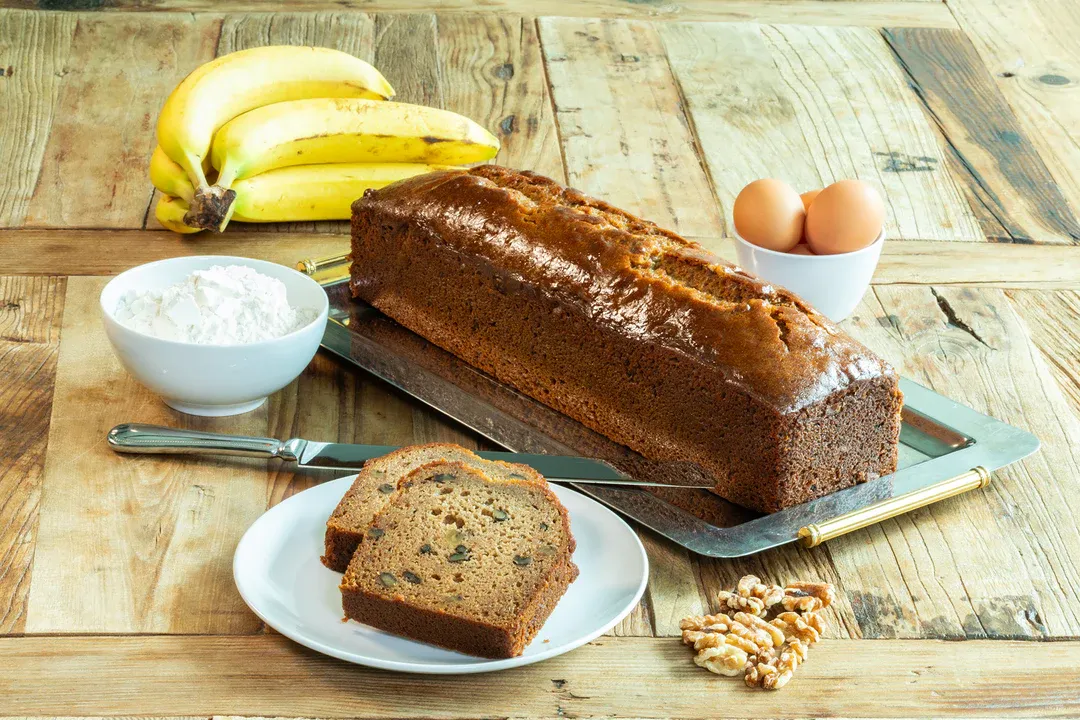 Bread Banana Walnut Slice Individually Wrapped