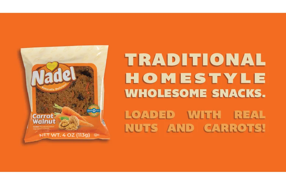 Bread Carrot Walnut Slice Individually Wrapped