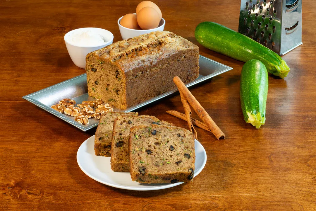 Bread Zucchini Walnut Slice Individually Wrapped