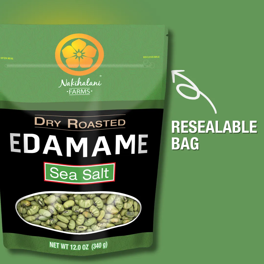 Edamame Raosted -  Sea Salt 12oz Family Bag