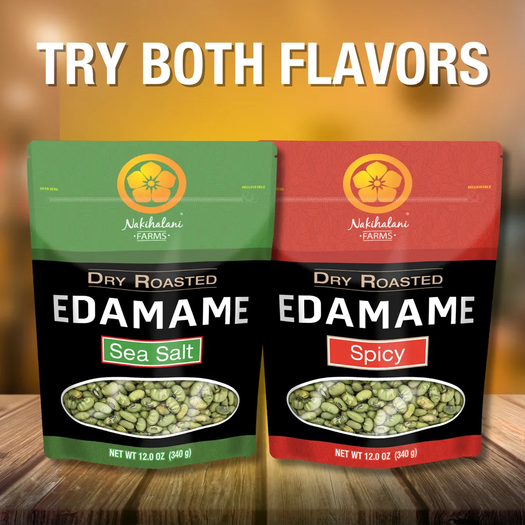 Edamame Raosted -  SPICY 12oz Family Bag
