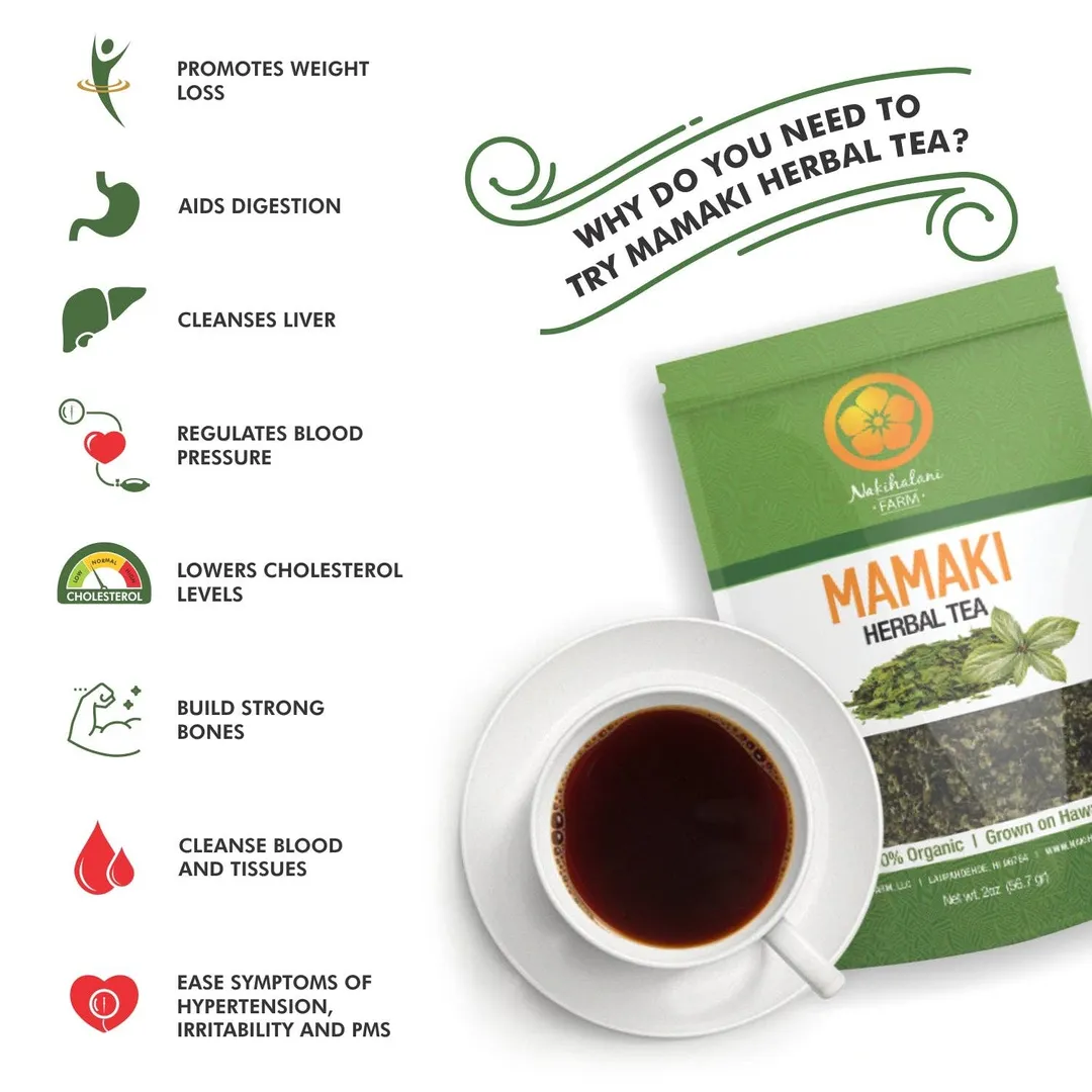 Mamaki Tea - Hawaiian Organic Caffeine Free 2oz