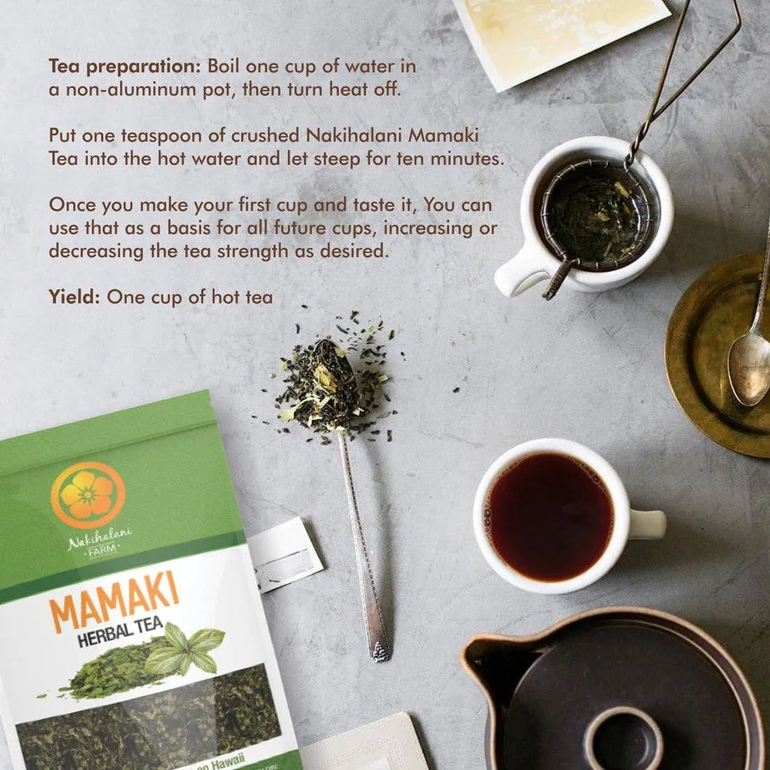 Mamaki Tea - Hawaiian Organic Caffeine Free 2oz