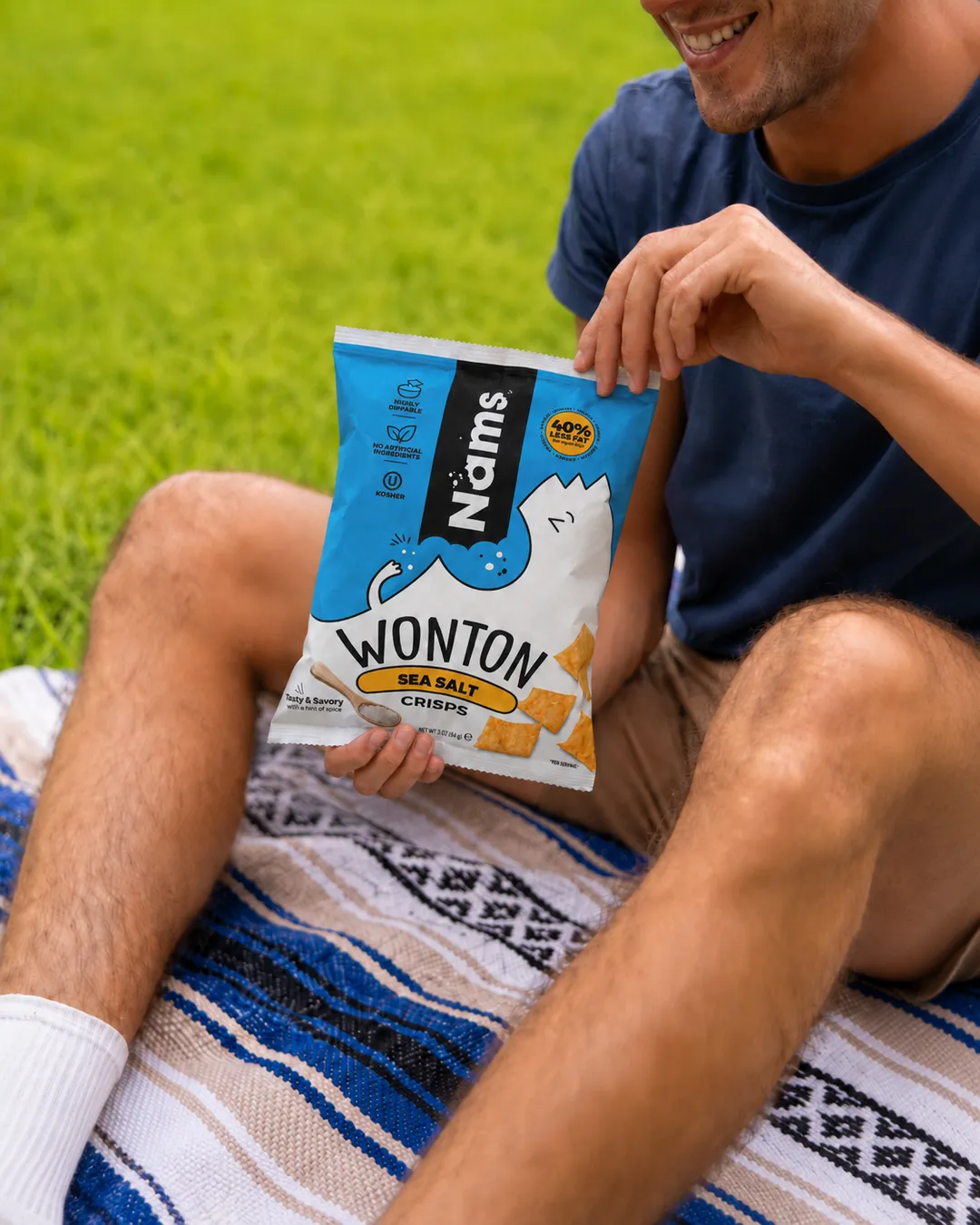 NAMS Wonton Crisps - Sea Salt Flavor (Case of 12)