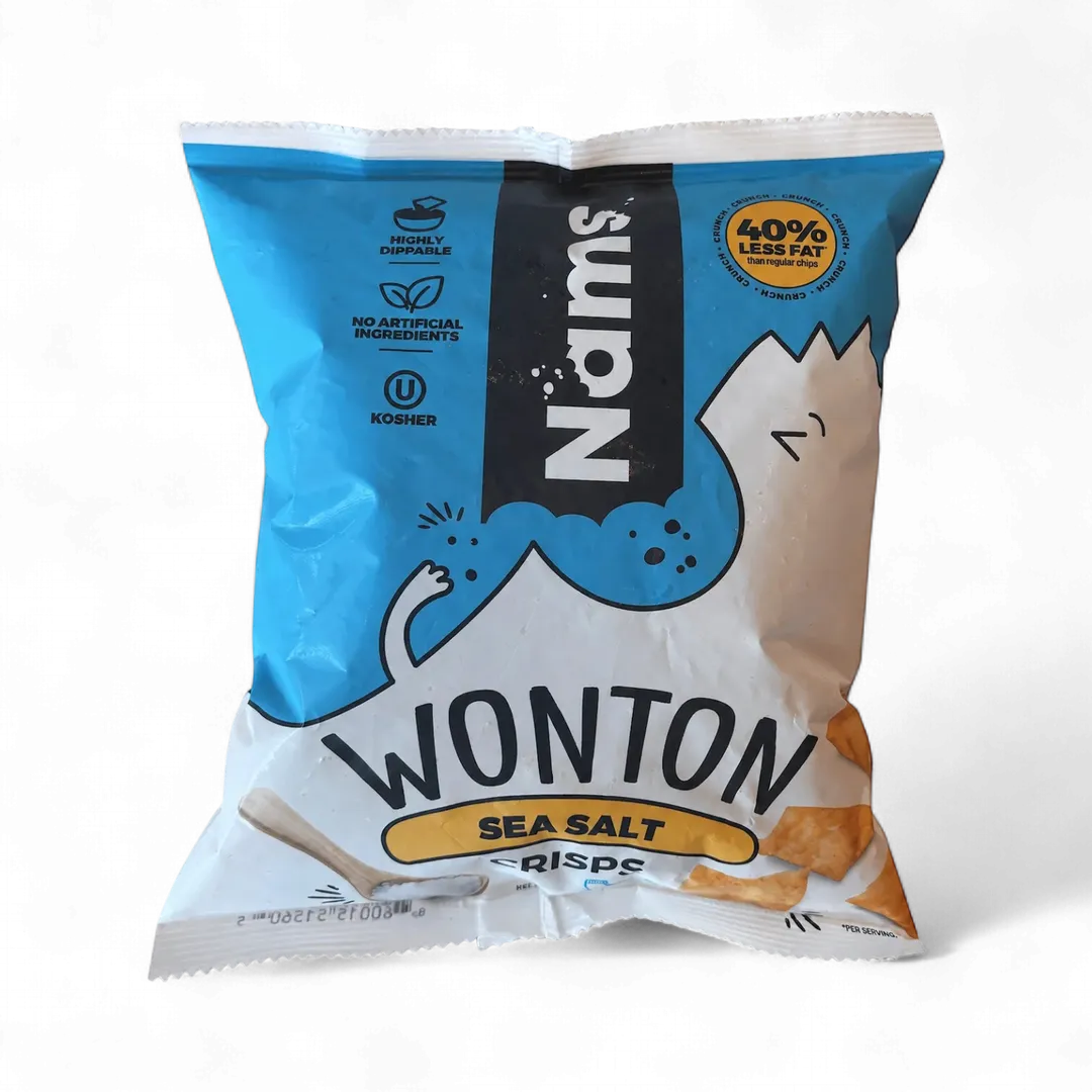 NAMS Wonton Crisps - Sea Salt Flavor (Case of 12)