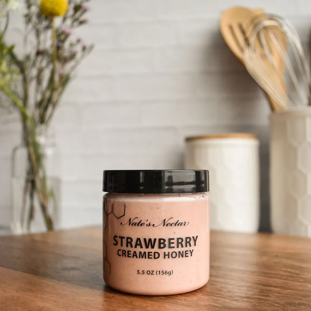 Strawberry Creamed Honey-Nate's Nectar