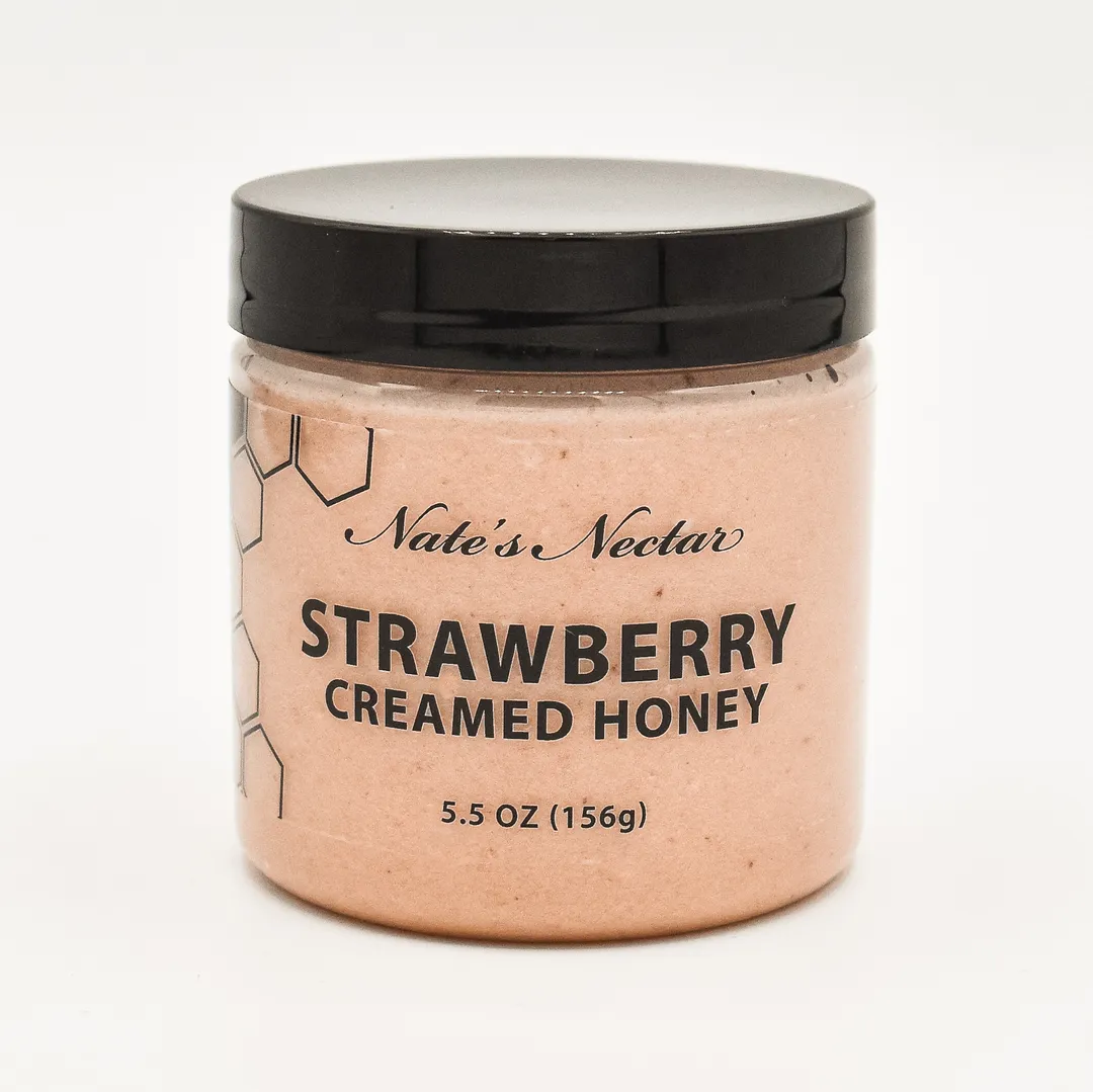 Strawberry Creamed Honey-Nate's Nectar - Nate's Nectar Wholesale