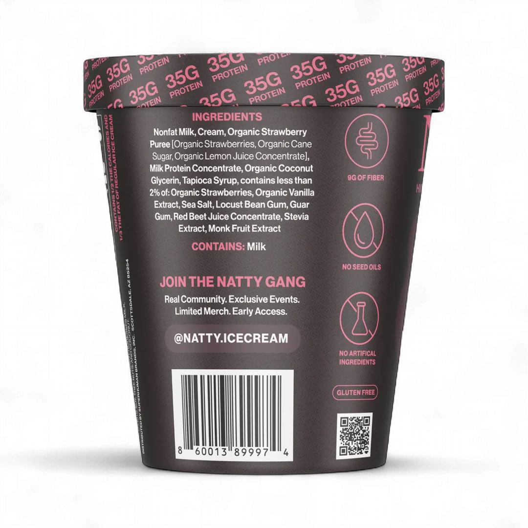 Strawberry Swirl Protein Ice Cream