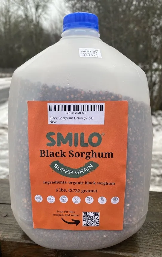 Organic Black Sorghum Grain - 6 lb *Not For Popping*