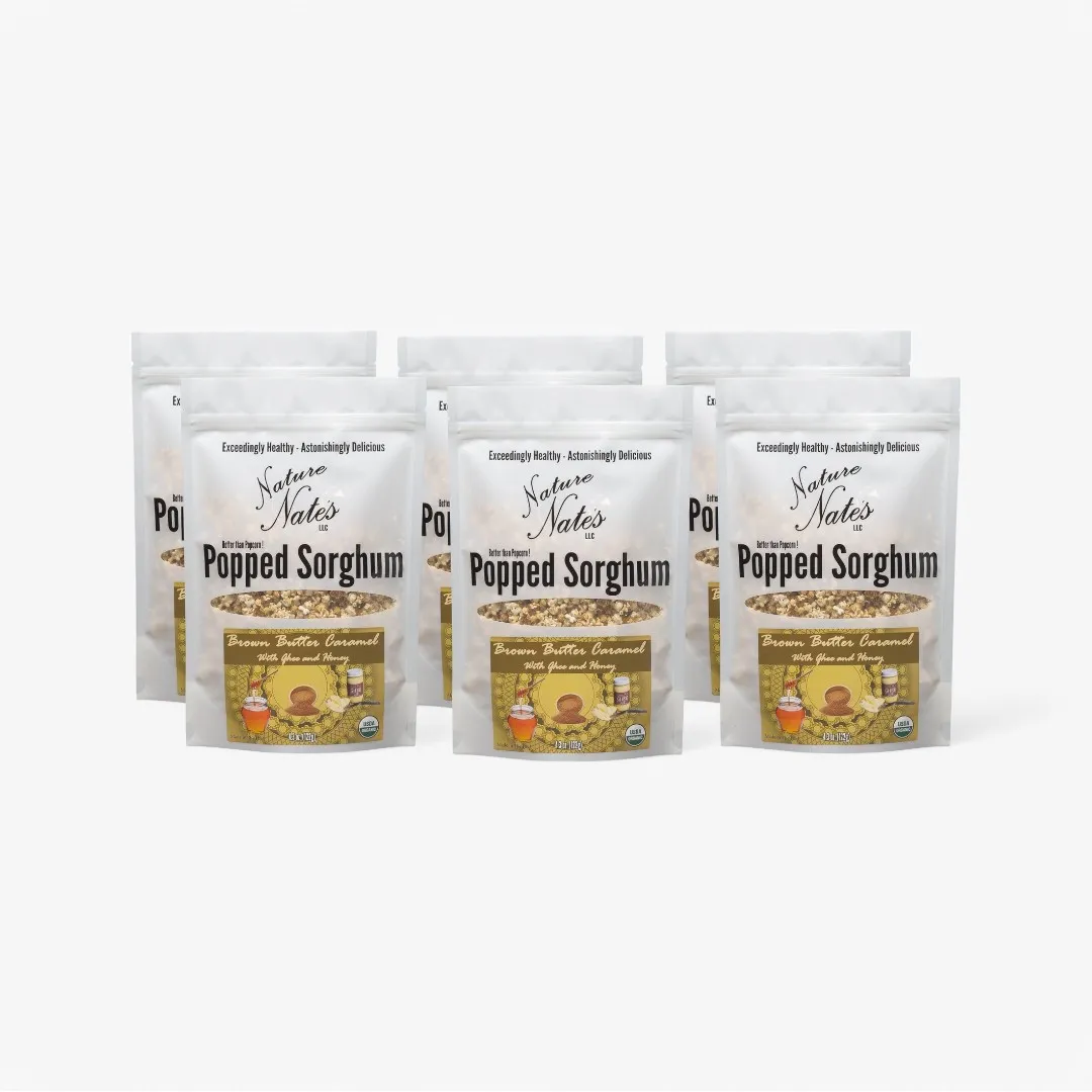 Organic Popped Sorghum Brown Butter Caramel (4.3 oz)