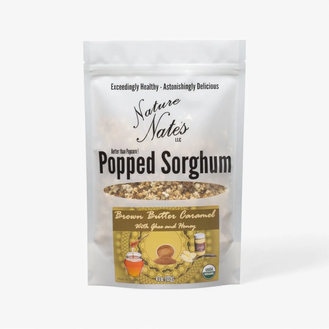 Organic Popped Sorghum Brown Butter Caramel (4.3 oz)