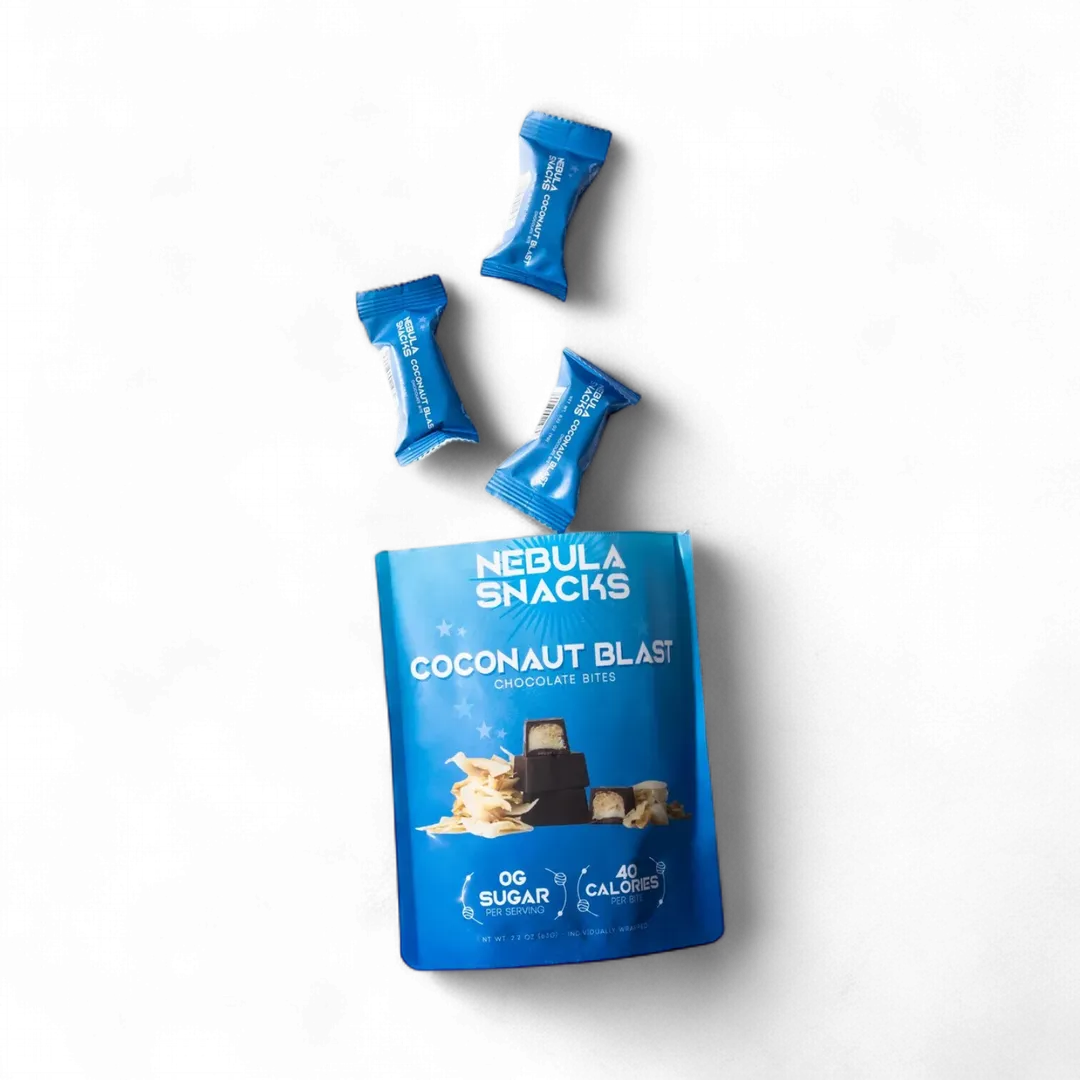 Zero Sugar Dark Chocolate Bites – Coconaut Blast