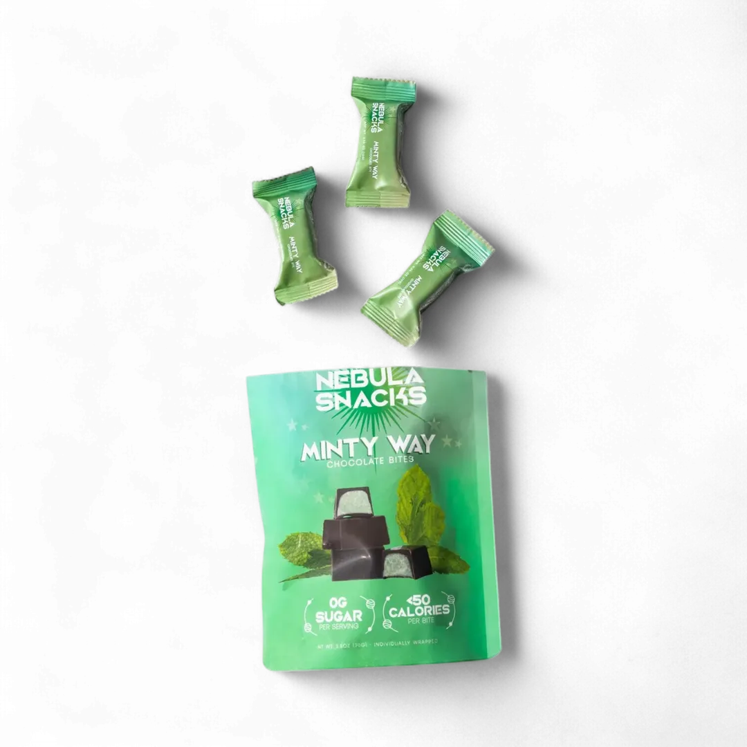 Zero Sugar Dark Chocolate Bites – Minty Way