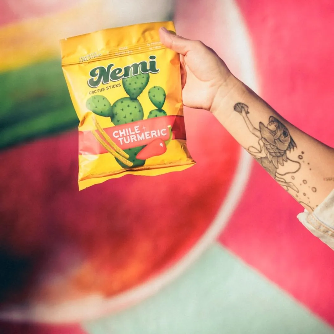 Chile Turmeric - Crunchy Nopales Cactus Nemi Snacks