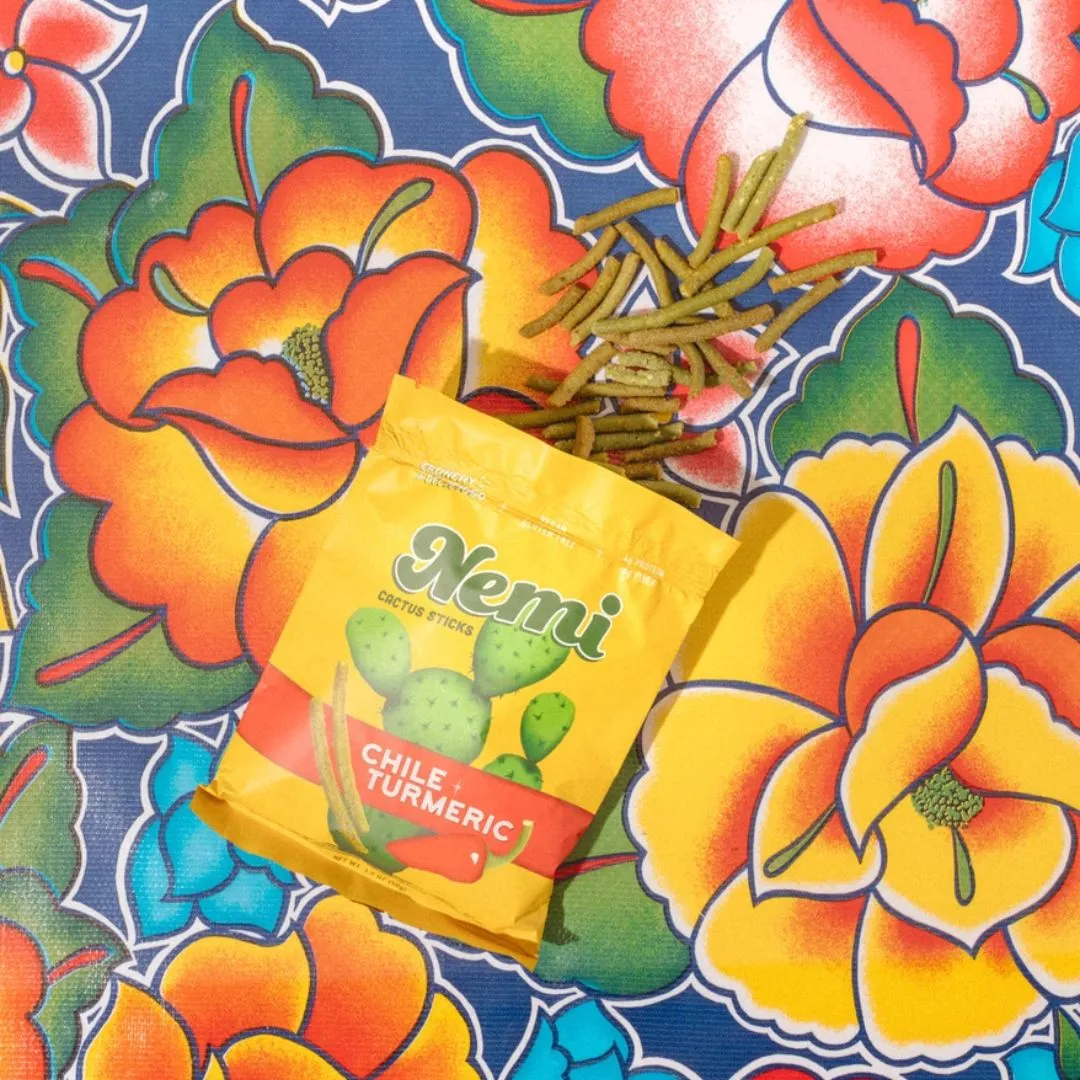 Chile Turmeric - Crunchy Nopales Cactus Nemi Snacks