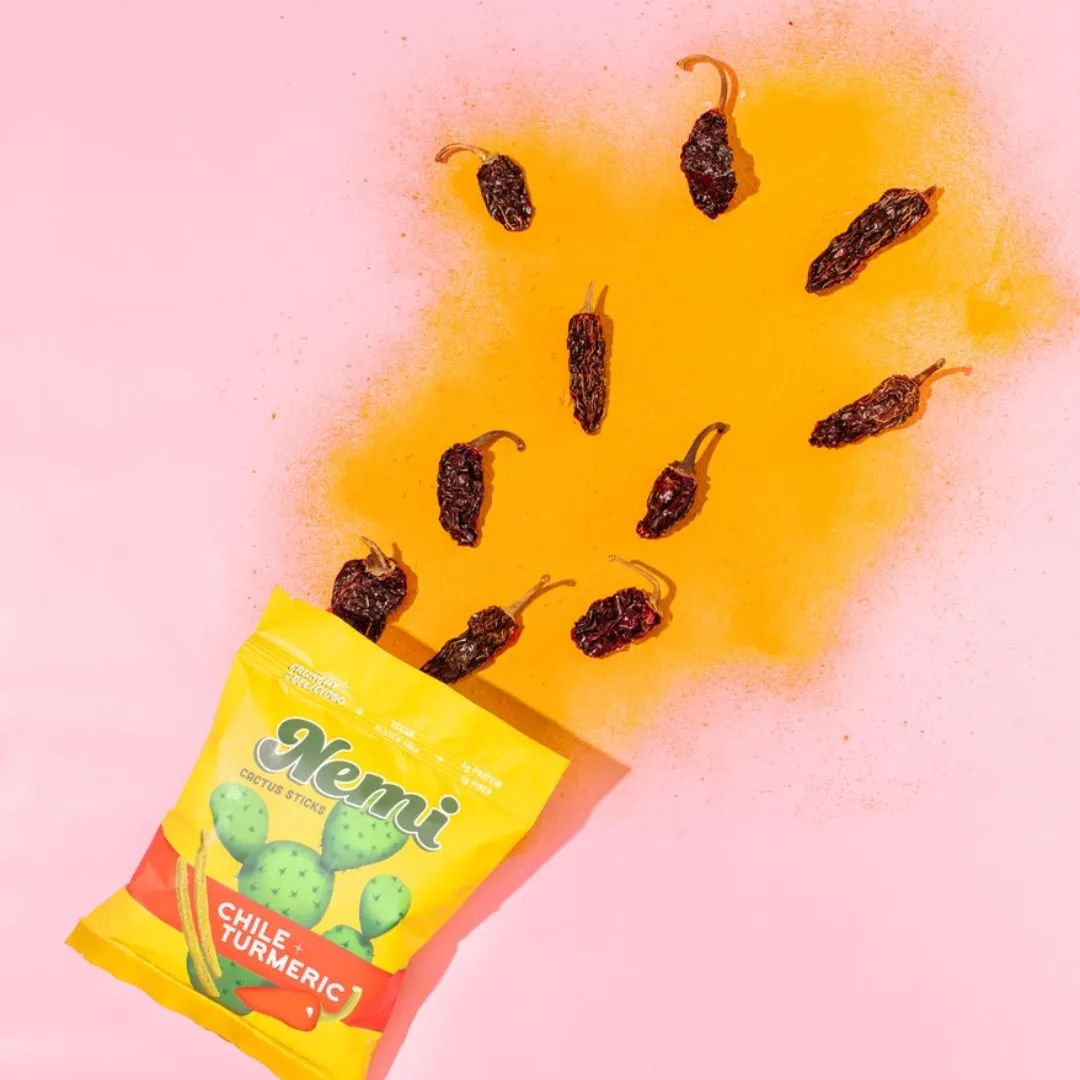 Chile Turmeric - Crunchy Nopales Cactus Nemi Snacks