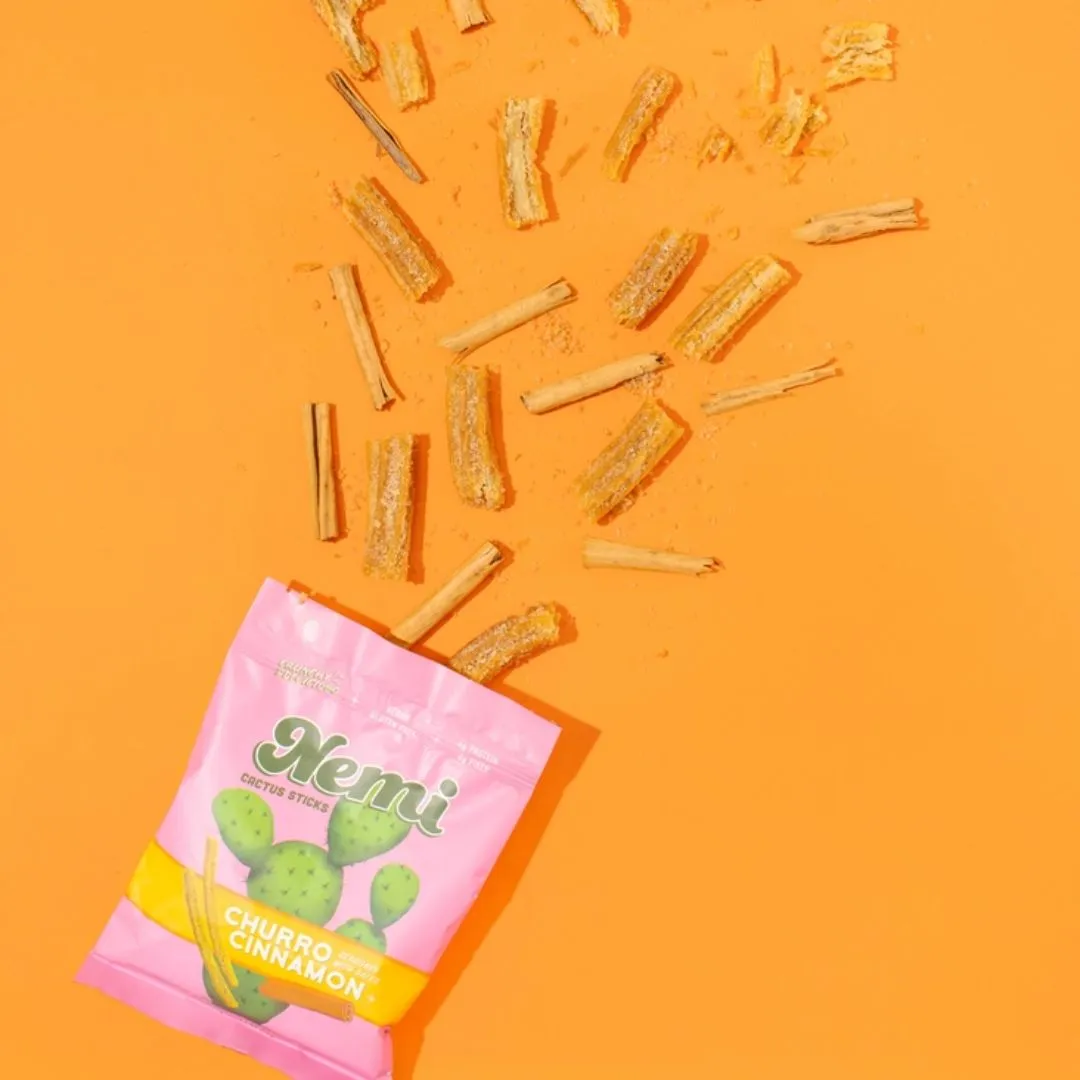Churro Cinnamon - Crunchy Nopales Cactus Nemi Snacks