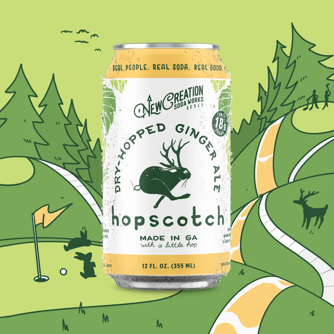 Hopscotch Dry-Hopped Ginger Ale (Case of 16)